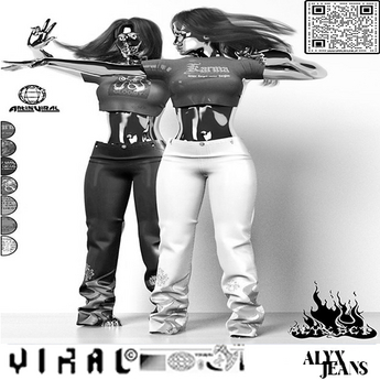 Second Life Marketplace - VIRAL// 'ALYX" Jeans - DEMO [ADD]